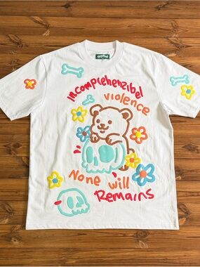 Cool Shirtz Cold Ones Very Cool white violence T-shirt  NWOT